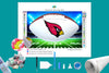 Arizona Cardinals White NFL Football Diamond Painting