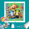 Frogs in Spring Diamond Painting