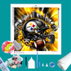Pittsburgh Steelers NFL Helmet Diamond Painting