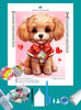 Poodle Valentine's Diamond Painting