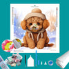 Pomeranian Winter Diamond Painting