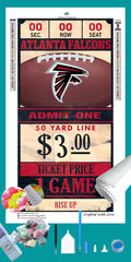 Atlanta Falcons NFL Ticket Diamond Painting-Diamond Painting Hut