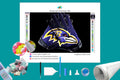 Baltimore Ravens NFL Gloves Diamond Painting-Diamond Painting Hut