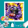 Baltimore Ravens NFL Helmet Diamond Painting