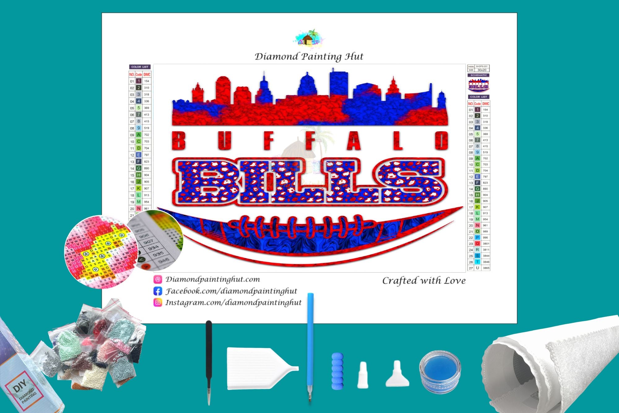 Buffalo Bills Diamond Painting Diamond Painting Hut