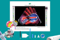 Buffalo Bills NFL Gloves Diamond Painting-Diamond Painting Hut