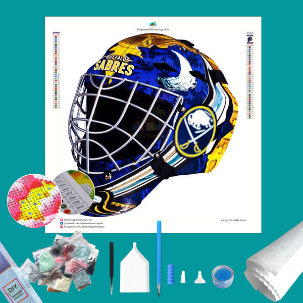 Buffalo Sabres NHL Goalie Mask Diamond Painting