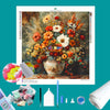 Fall Colored Flowers Diamond Painting