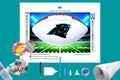 Carolina Panthers White NFL Football Diamond Painting-Diamond Painting Hut
