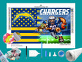 Chargers NFL Flag Diamond Painting