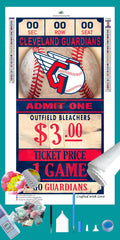 Cleveland Guardians MLB Ticket Diamond Painting-Diamond Painting Hut