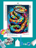 Colored Snake Diamond Painting