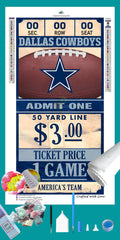Dallas Cowboys NFL Ticket Diamond Painting-Diamond Painting Hut