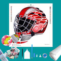 Detroit Red Wings NHL Goalie Mask Diamond Painting-Diamond Painting Hut