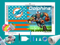 Dolphins NFL Flag Diamond Painting