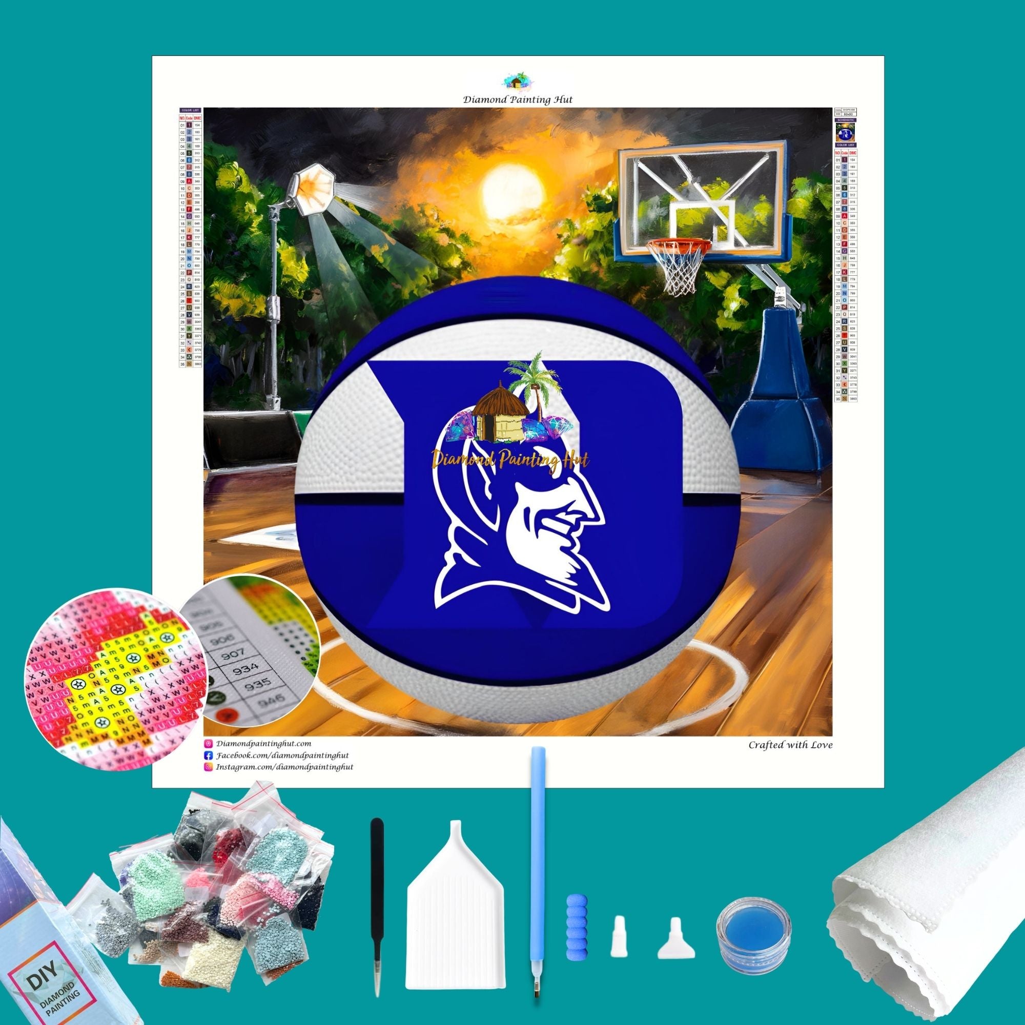 Duke Basketball Diamond Painting - Diamond Painting Hut
