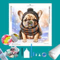 French Bulldog Winter Diamond Painting