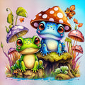 Froggies on Spring Time Diamond Painting-Diamond Painting Hut