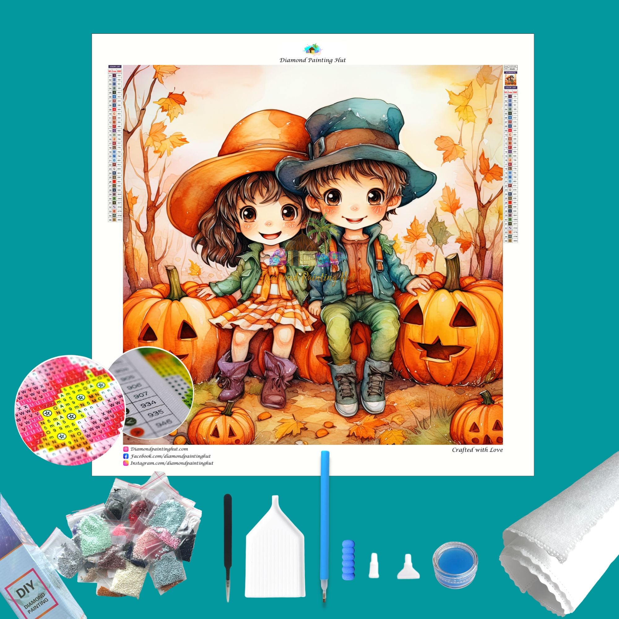 Halloween Couple Diamond Painting - Diamond Painting Hut