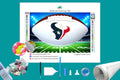 Houston Texans White NFL Football Diamond Painting-Diamond Painting Hut