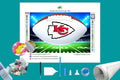 Kansas City Chiefs White NFL Football Diamond Painting-Diamond Painting Hut