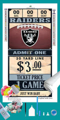 Las Vegas Raiders NFL Ticket Diamond Painting-Diamond Painting Hut
