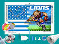Lions NFL Flag Diamond Painting