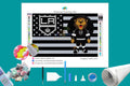 Los Angeles NHL Mascot Flag Diamond Painting-Diamond Painting Hut