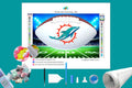 Miami Dolphins White NFL Football Diamond Painting-Diamond Painting Hut