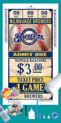 Milwaukee Brewers MLB Ticket Diamond Painting-Diamond Painting Hut