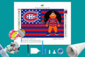 Montreal NHL Mascot Flag Diamond Painting-Diamond Painting Hut