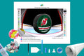 New Jersey Devils NHL Hockey Puck Diamond Painting-Diamond Painting Hut
