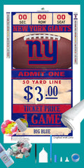 New York Giants NFL Ticket Diamond Painting-Diamond Painting Hut