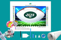 New York Jets White NFL Football Diamond Painting-Diamond Painting Hut