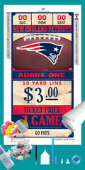 New England Patriots NFL Ticket Diamond Painting-Diamond Painting Hut