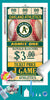 Oakland Athletics MLB Ticket Diamond Painting