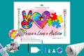 Peace Love Autism Diamond Painting