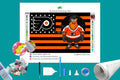 Philadelphia NHL Mascot Flag Diamond Painting-Diamond Painting Hut
