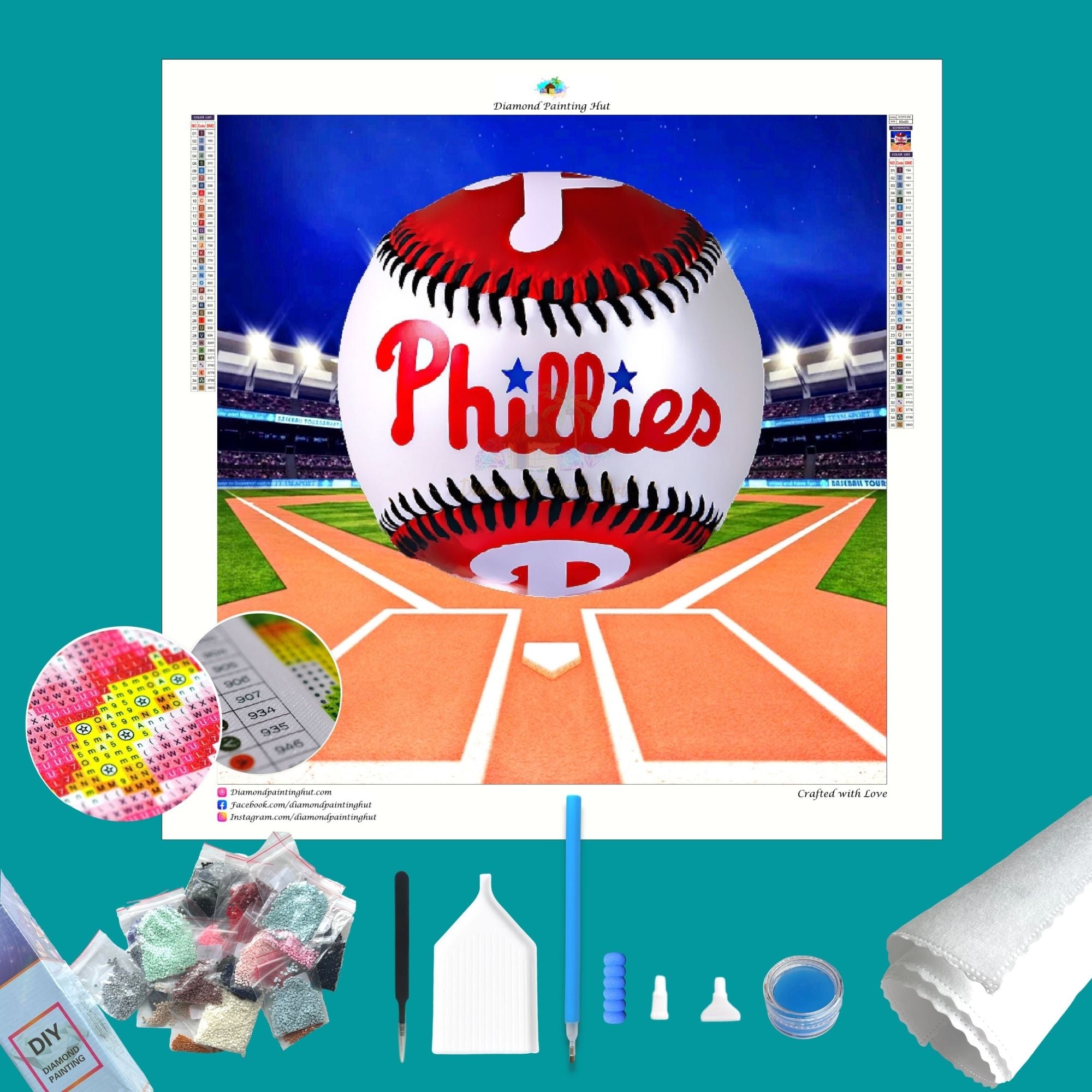 Philadelphia Phillies Poster - Diamond By Paintings 