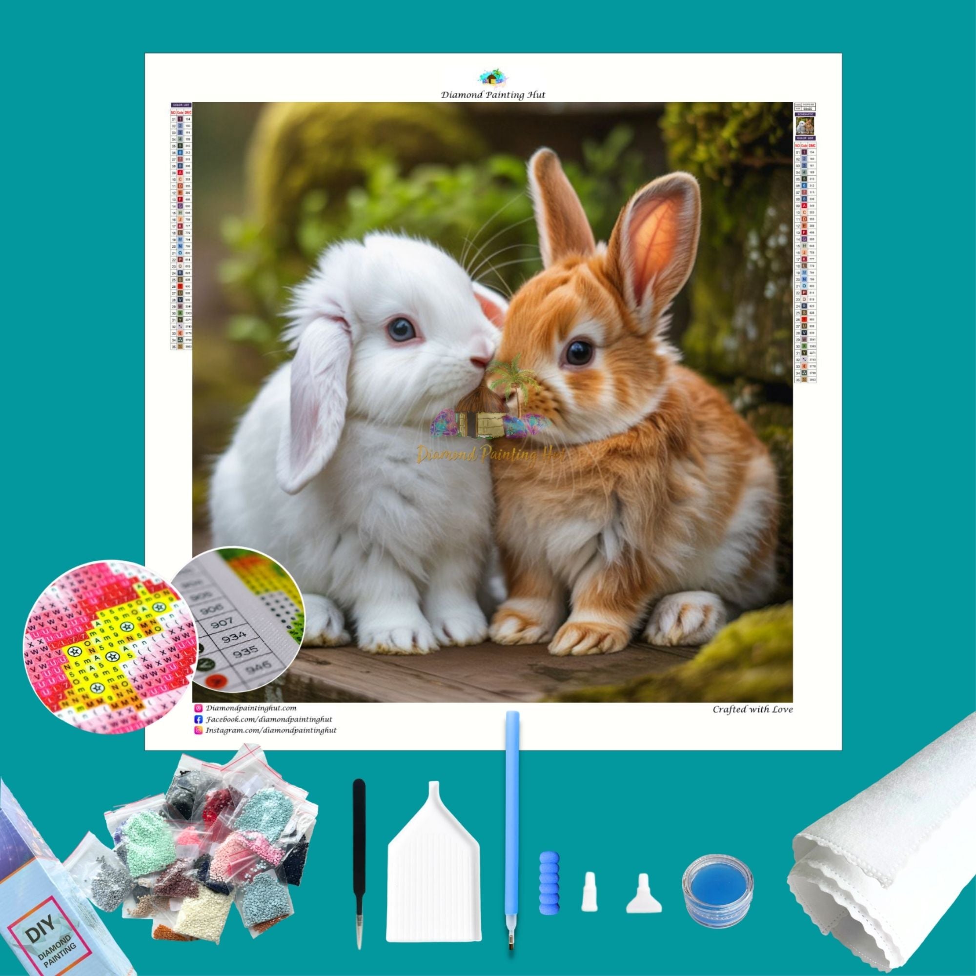 Rabbit Diamond Painting - Diamond Painting Hut