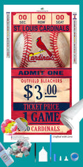 Saint Louis Cardinals MLB Ticket Diamond Painting-Diamond Painting Hut