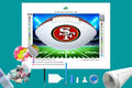 San Francisco 49ers White NFL Football Diamond Painting-Diamond Painting Hut