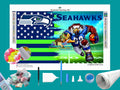 Seahawks NFL Flag Diamond Painting