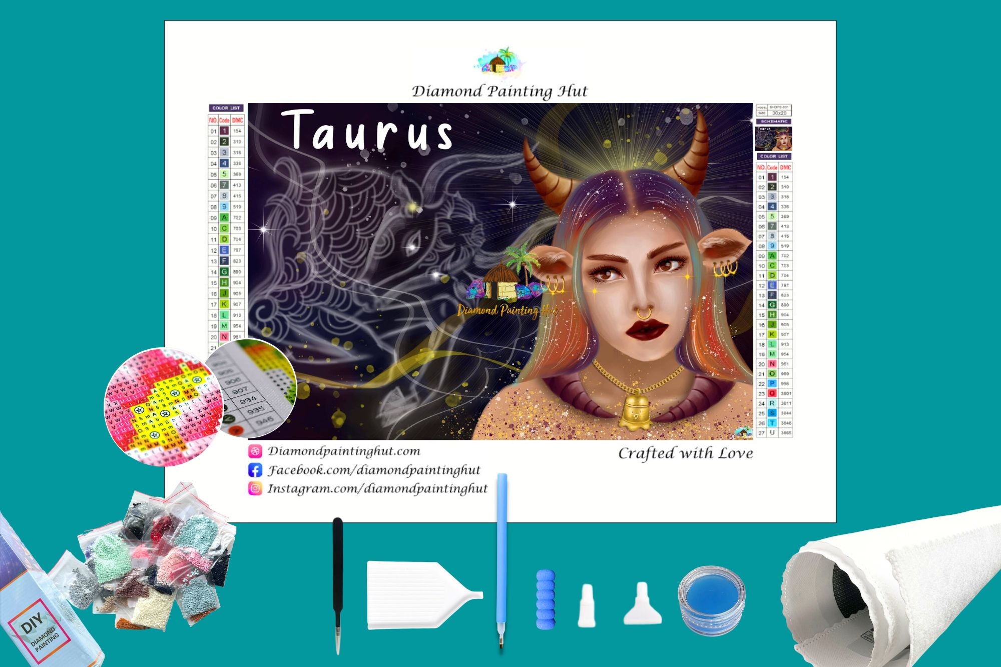 Taurus Diamond Painting - Diamond Painting Hut