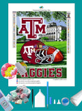 Texas A&M NCAA Home Diamond Painting