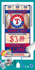 Texas Ranger MLB Ticket Diamond Painting-Diamond Painting Hut