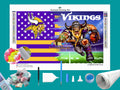 Vikings NFL Flag Diamond Painting
