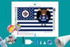 Winnipeg NHL Mascot Flag Diamond Painting