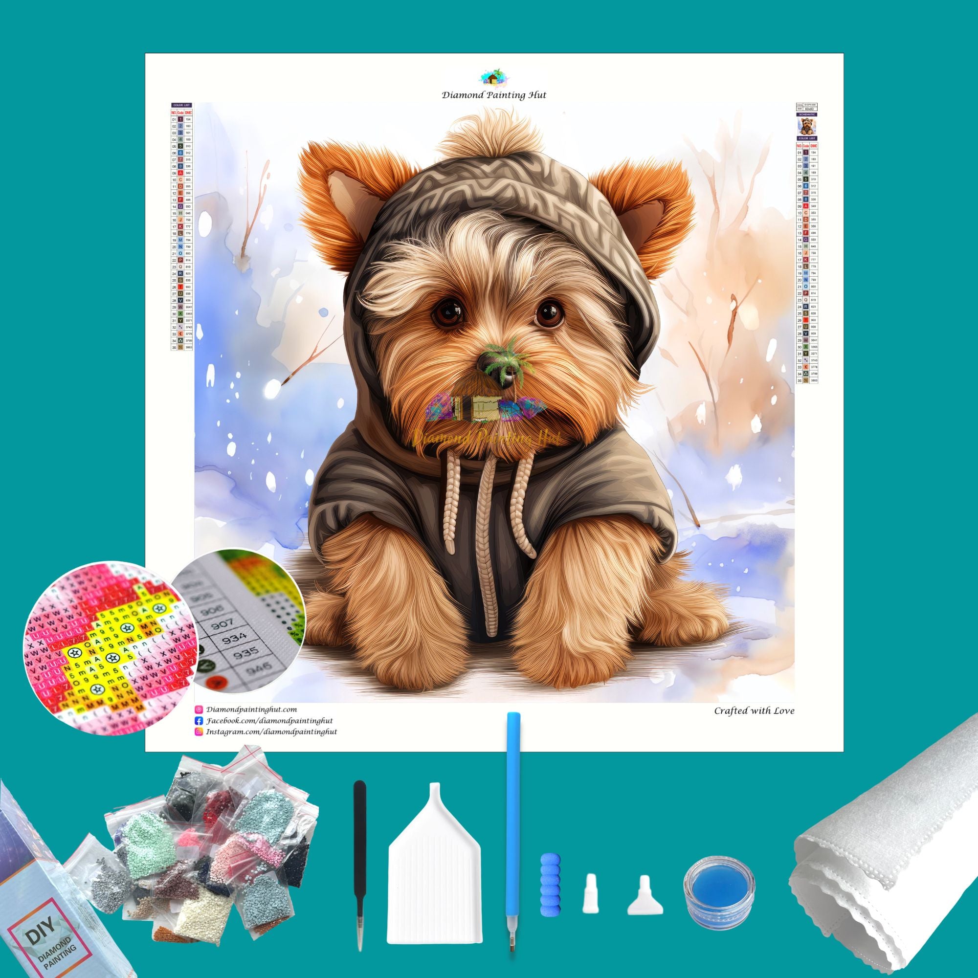 Diamond Painting Kit De Diamant Peinture Bricolage 5D Perceuse Ronde Diamond Painting Kit De Diamant Peinture Bricolage 5D Perceuse Ronde