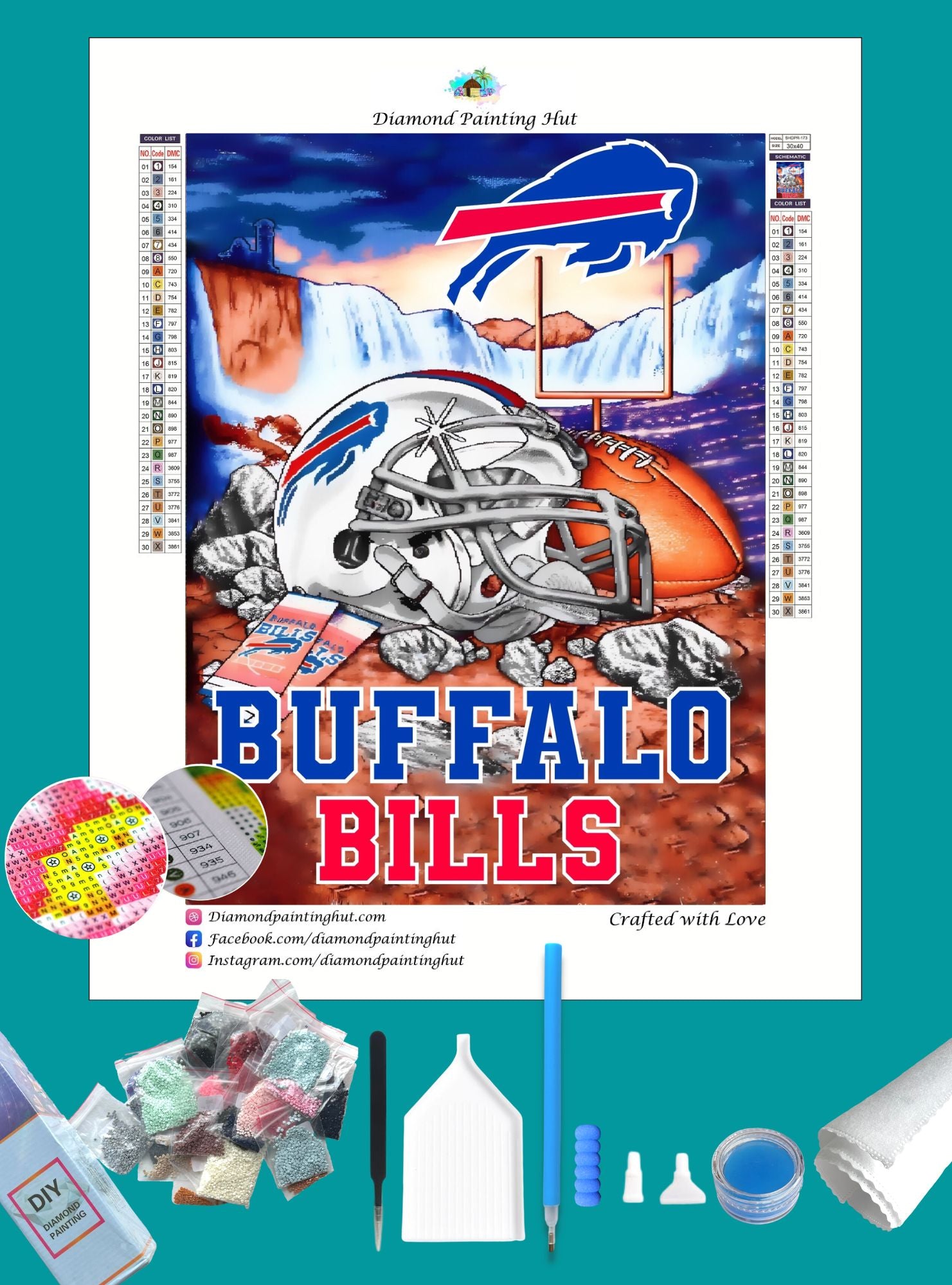 buffalo bills diamond painting